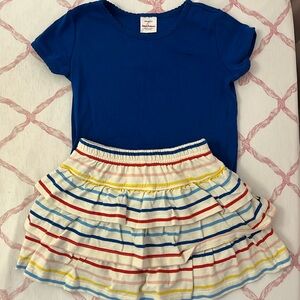Hanna Andersson shirt and skort- size 5